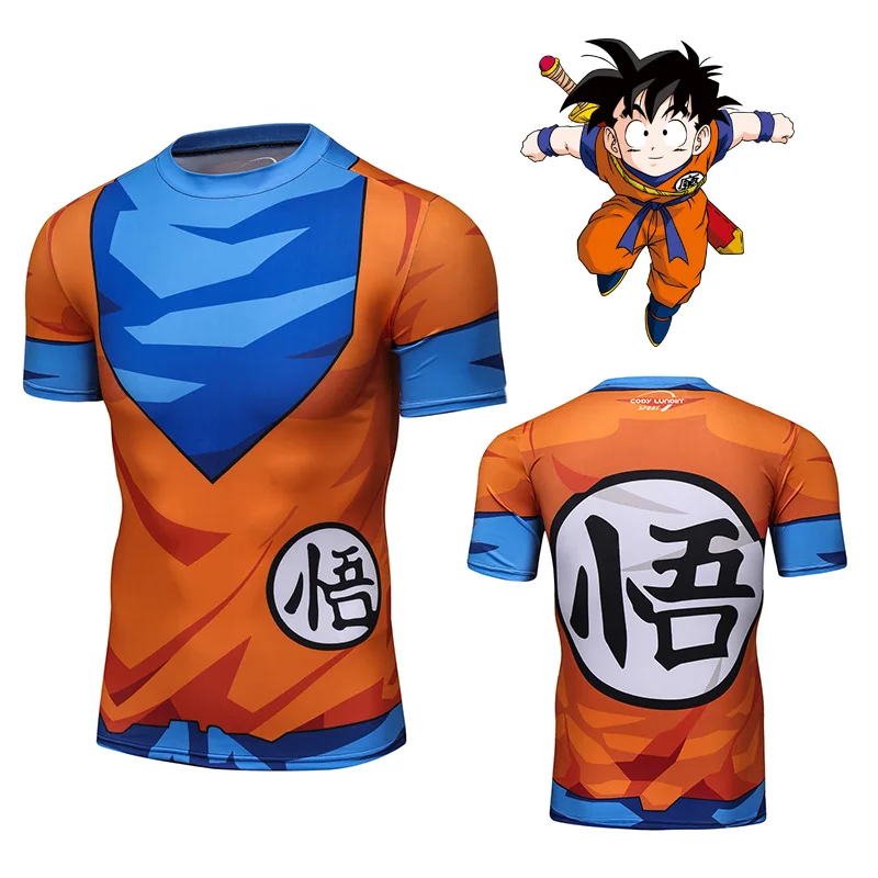 

Anime Dragon Ball Clothing Sublimation Son Goku Vegeta T Shirt
