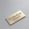 High Quality Custom Brand LOGO Debossed Gold Genuine Leather Label Jeans Leather Patch