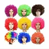 Afro wigs Halloween,Christmas,Carnival,cheerleaders,Costume party wigs adult children Curly Clown Disco Circus Costume dress up