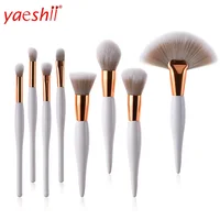 

Yaeshii 2020 Professional Women's Fashion 8pcs Makeup Brushes Set Foundation Powder Eyeshadow Eyeliner Fan Flat Makeup Brush Set