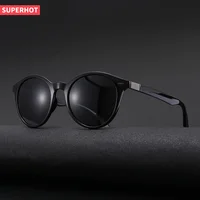 

18132 Superhot Eyewear TR90 Frame TAC 1.1 Lenses 2019 Retro Round Polarized Sunglasses