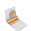 China high quality 3D laser cutting Custom Artist index memo pad paper flag engraving solid stereoscopic bookmark