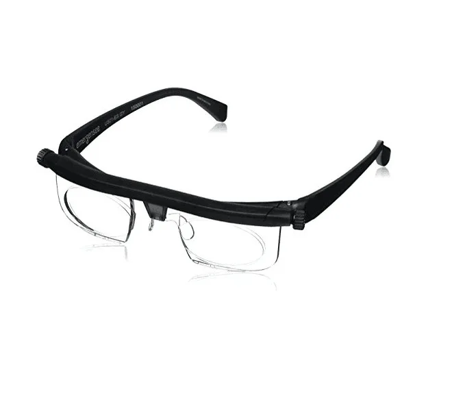 

As Seen On TV Dial Vision Adjustable Lens Eyeglasses -6D +3D, Black