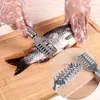 1pcs Stainless Steel Fish Scale Scraper Kitchen Utensils Practical Easy to Scrape Seafood Scales Peeler Skin Remover Kitchenware