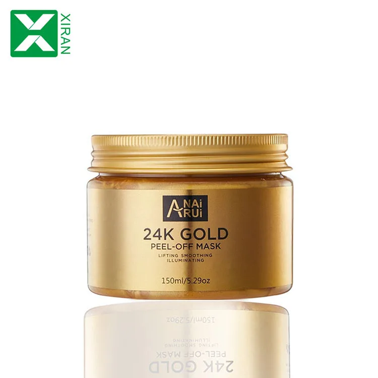 

Private label hyaluronic acid 24k gold collagen facial mask deep cleaning peel off facial mask