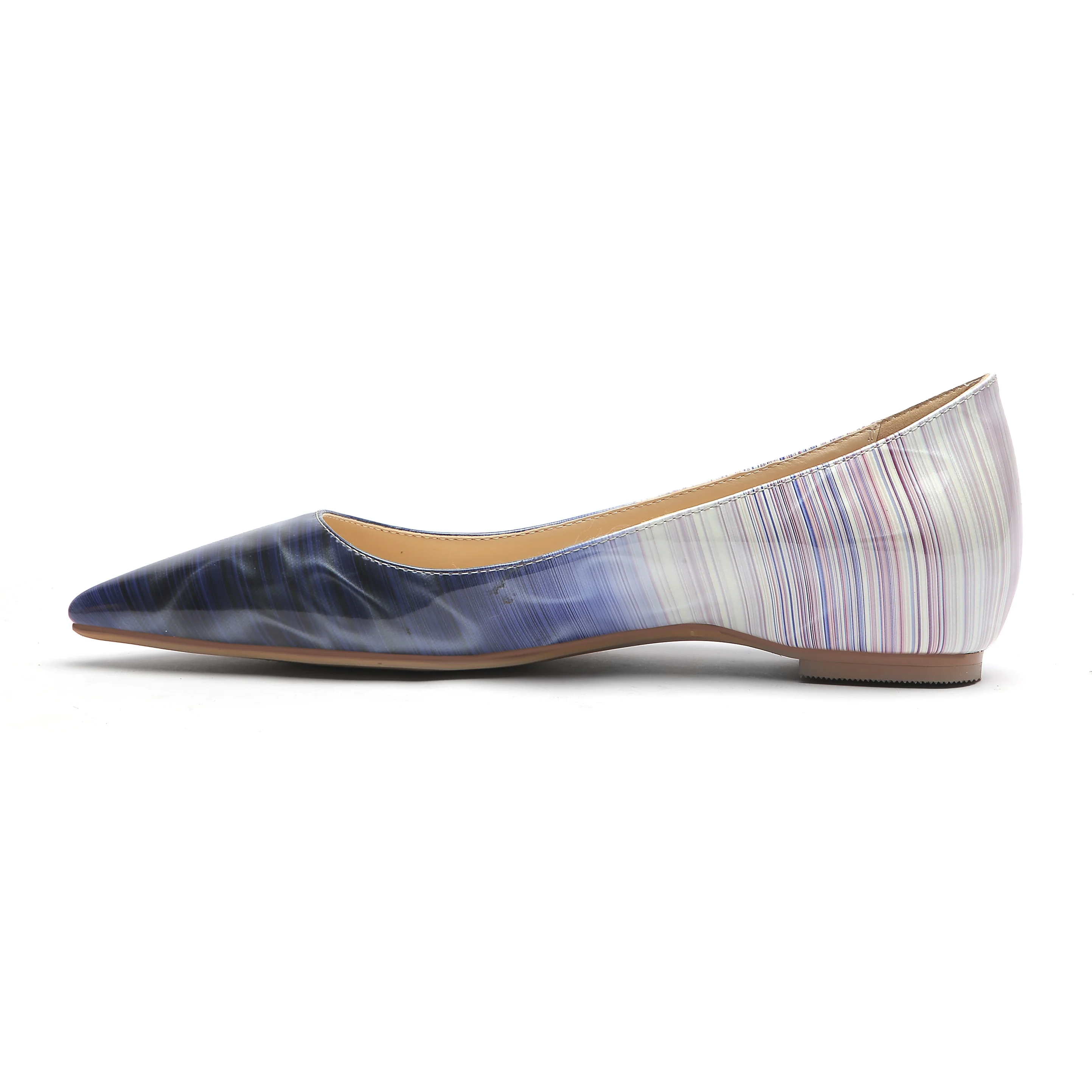 

China Wholesales Low MOQ Slip On Patent Pu Leather Upper Shoes For Women and Ladies