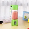 Cheap Customized 6 Leaf Knife Green Plastic Shell Material Portable Usb Electric Fruit Juicer Machine