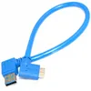USB3.0 AM Left Micro Mobile Hard Drive Digital Camera Cable USB3.0 90 angle cable