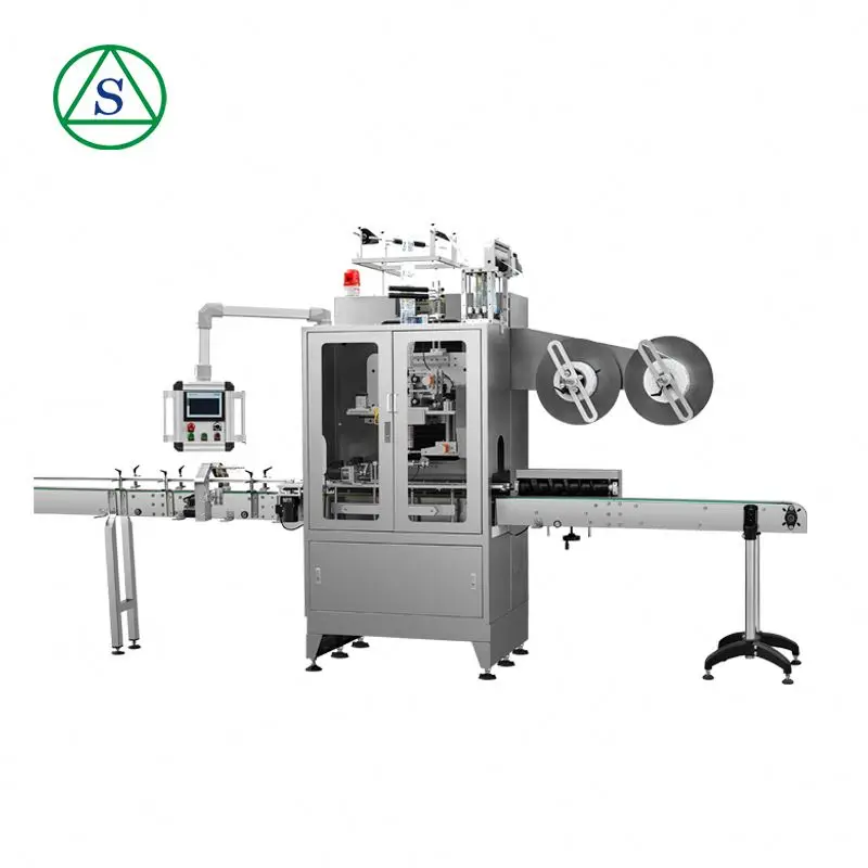 
Smart Beverage Industry bottle neck banding label wrapping machine 
