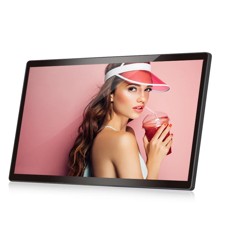 

new style wall hanging 1920*1080 IPS Advertising Machine 17 inch digital photo frame for loop video media player