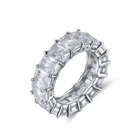 

RINNTIN OR146 Eternity Rings Cubic Zircon Wedding Ring Jewelry For Women