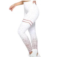 

Shiny High Waist Custom Printed Ombre Leggings For Women Fitness