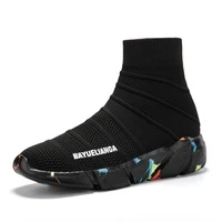 

YL Wholesale sock like shoes zapatillas hombre Adult High Top knit Sock running fashion Shoes