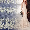 New design guipure bridal dress flower sequins flat embroidery tulle net lace fabric