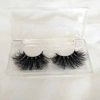 

Full Strip 5D Mink Fur 25mm Long Eyelashes Black Cotton Full Strip Big Dramatic 27MM Extra Long 3D Mink Eyelash