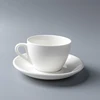 80-200ml White porcelain tableware Plain White Coffee Cups And Saucers Porcelain Tea Cup Set Ceramic Coffee Cup With Sancer