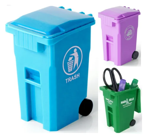 

Mini promotional pencil holder custom logo desktop trash can, Depend on you