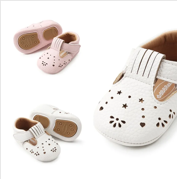 

Free shipping New arrived Pu leather rubber sole lovely dress baby shoes girl