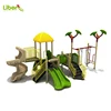 Outdoor Plastic Toys Type Kindergarten Outdoor Playground with Swing Set and Slides