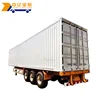dimension optional container semi steel 60 ton van appliance transport box semitrailer trailer with rear door