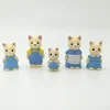 mini rubber family cat plastic toy,custom anime figure plastic toy,oem cartoon plastic baby toy