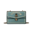 2019 new vintage bee decoration chain sling bag embroidery women shoulder bag pu leather fashion crossbody bag