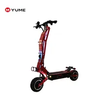 

YUME 11 inch 5000 dual motor 60V 42AH Electric Foldable electric scooter with front C shock air suspension