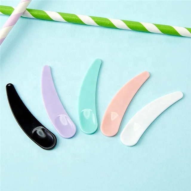 
Good quality various color mini spatula cosmetic bar spoon 