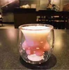 Factory customize 450ml 16oz glass cup magic thermal mug cold color changing glass mug