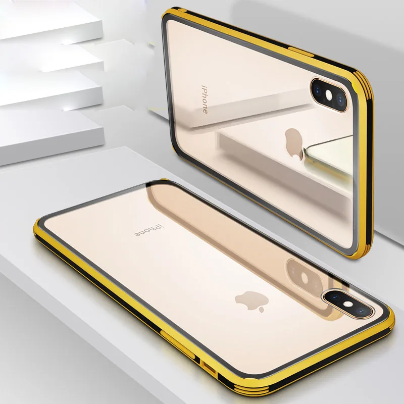 

New Amazon hot selling slim bumper hybrid colorful candy tempered glass back cover case for iphone Xs max Xr Xs X 6 7 8 plus