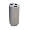 2018 Style Outdoor Customized Metal Three Eyes Stand Recycling Trash Can