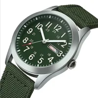 

Amazon hot sale nylon canvas strap waterproof sports watch men classic style military watch