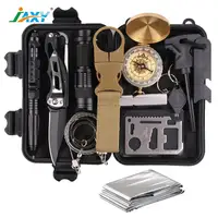 

Emergency Survival Kit 13 IN 1 Camping Hiking Gear Outdoor Tactical Climbing Tools Compact Kits Blanket Compass for Hiking