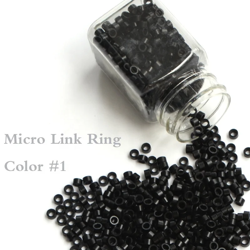 

Wholesale 453030 without screw micro beads link kids hair accessories ring