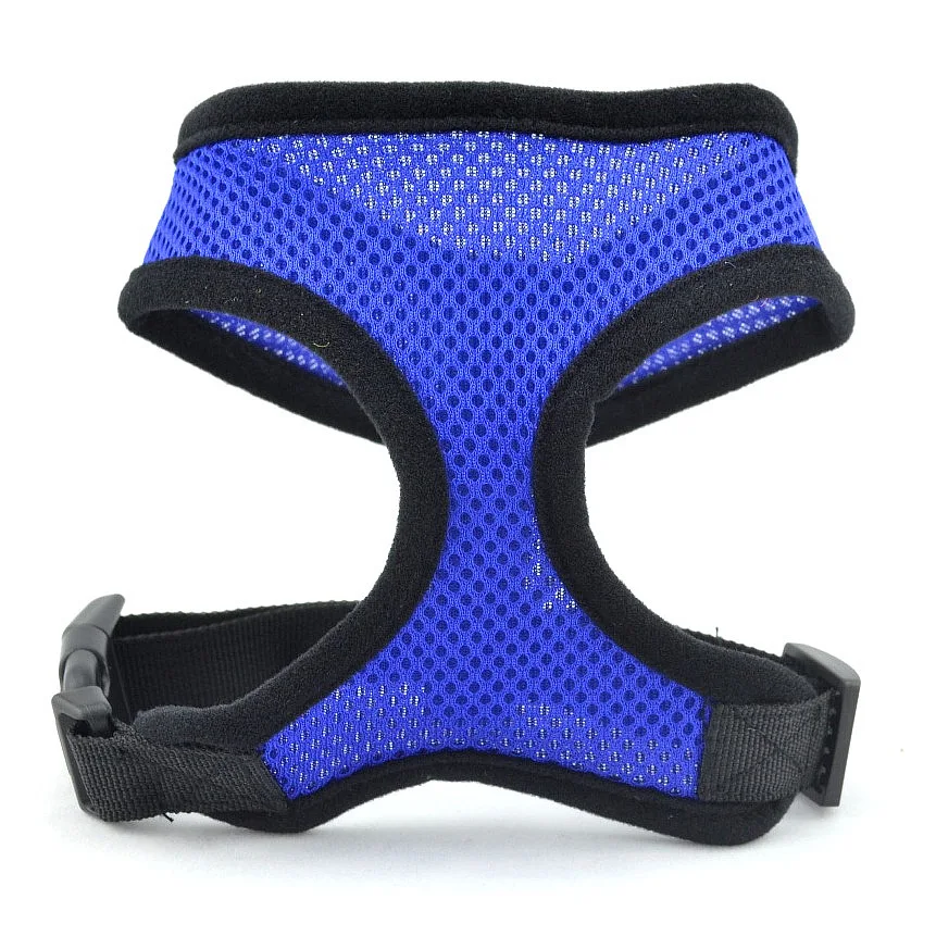 

BOSI Professional Training Walking Soft Pet Mesh Step Puppy Comfortable Breathable Reflective Fashion Style Dog Vest Pet Harness, Blue, black, red, purple, yellow, green, pink