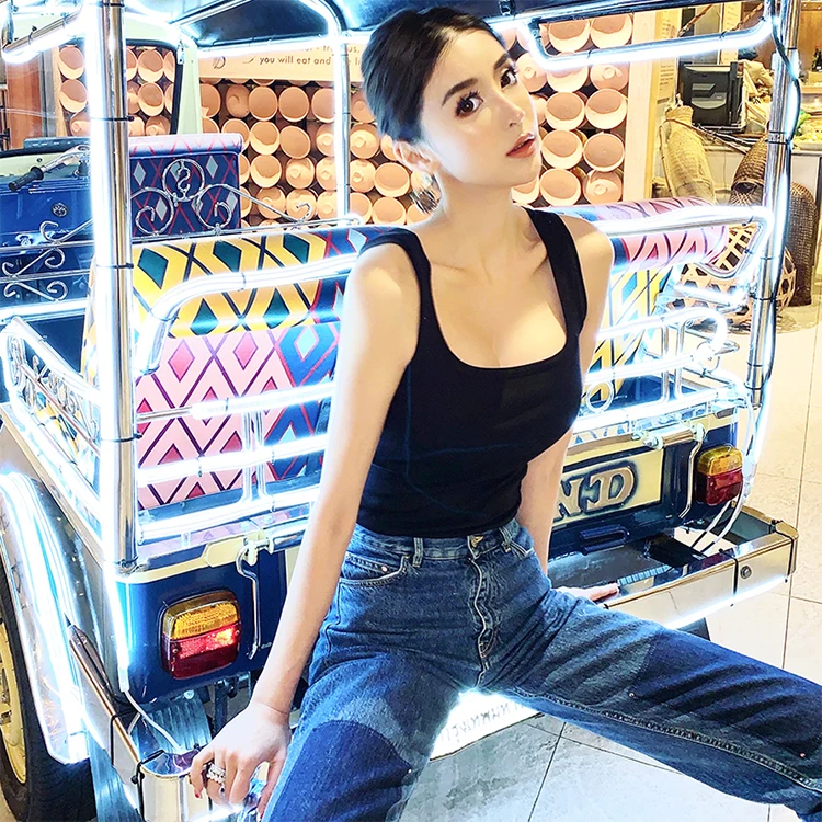 

The new fashion black knitting condole bodysuits