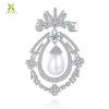 Luxury Pearl Brooch Wholesale Silver Plated for Women
