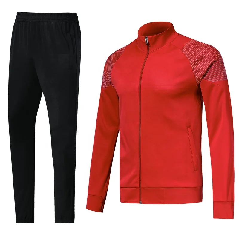 

Threeflame Custom Red Men Women Tracksuit Set Sports Training Jacket Pants, Any color is available