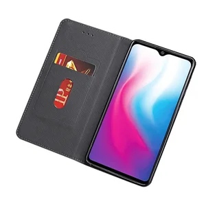 Classic style  pu leather wallet mobile cell phone case Y91 for vivo Y91
