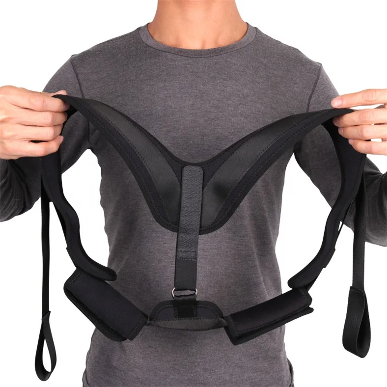 

2020 Adjustable Back Backpack Support Belt for Correction Posture, Black/blue/pink/green,custom colors