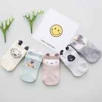 

Newborn Baby Socks Gift Set 0-36 Months Infant Socks Cartoon Pattern Toddler Girls Boys Anti Slip Animal Socks Baby