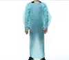 Isolation Cover thumb loops Gown Full Back Elastic Cuff Tie Neck And Waist