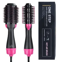 

hair salon one step hair dryer volumizer hot air brush Negative Ion anti-scald hair brush dryer