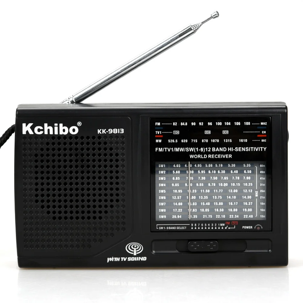 

2020 hot 12 band home radio Hi-sensitivity world receiver Kchibo radio