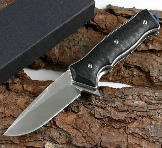 

58HRC Steel + G10 Handle Tactical D2 Knives Fixed Outdoor Knife Hand Tools Fruit Knife 2051