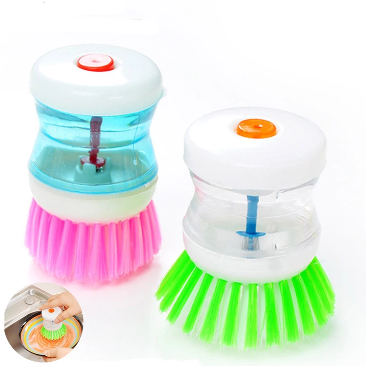 

Amazon Top Seller 2022 New Creative Product Plastic Professional Cheap Small Round Kitchen Pot Brush