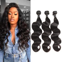 

9A Virgin Hair Human Hair Weave Extension 28 30 Inch Brazilian Body Wave Bundles with Closure Lace Frontals