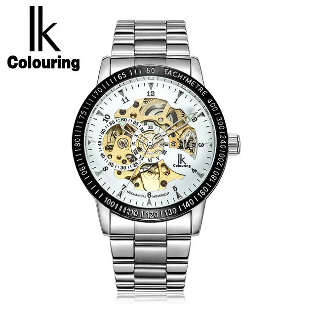 

IK COLOURING 98226 Hot Model Automatric Mechanical Watch Men Stainless Steel Case Wrist Watch, 24 colors