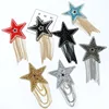 Sparkling Rhinestone Five-pointed Star Pattern Clothes Patches Fashion Sequined Shoes/hats/bags Appliques Bling Iron-on Patches