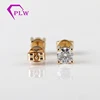 2019 new arrival F color 0.5ct hearts arrows moissanite earring stud